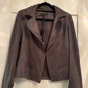 Charlie B Suede Gray Jacket